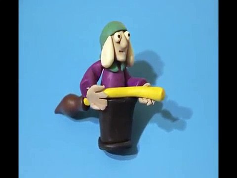 Мастер Класс Лепим из пластилина Баба-Яга Sculpt from plasticine - masterclasses Пластилин