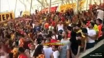 Göztepe taraftarları Osmanlıspor galibiyetini İzmir Marşıyla kutladı
