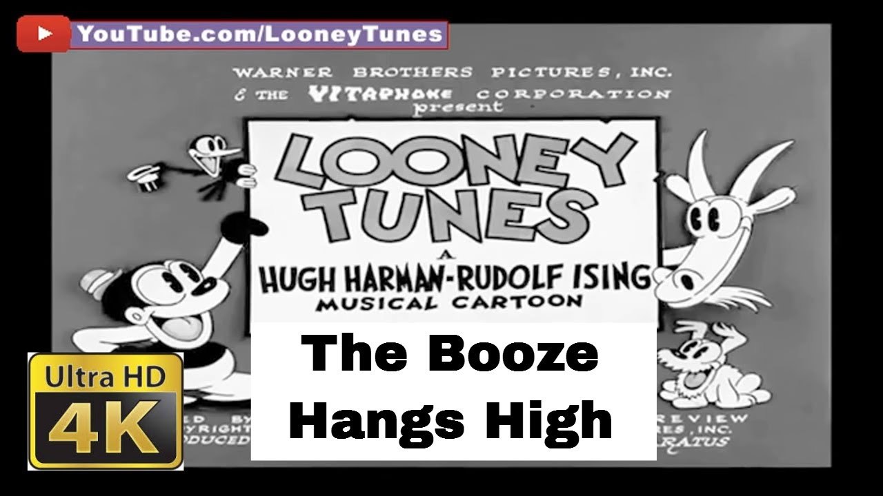 Looney Tunes - Bosko Cartoon - The Booze Hangs High (1930) - 4K Ultra HD Remastered