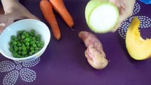 6 vegetable puree for 5 - 6 months baby | Homemade baby food recipes| Stage 1 veg baby food purees