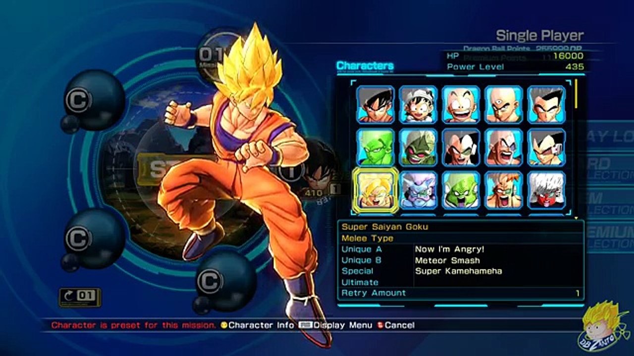 Dragon Ball Z Battle of Z - All Charers List