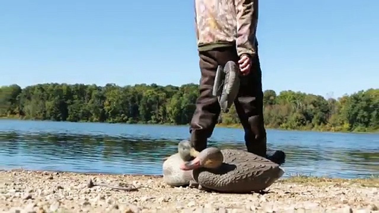 How to set up a basic waterfowl Duck hunting decoy spread setup J