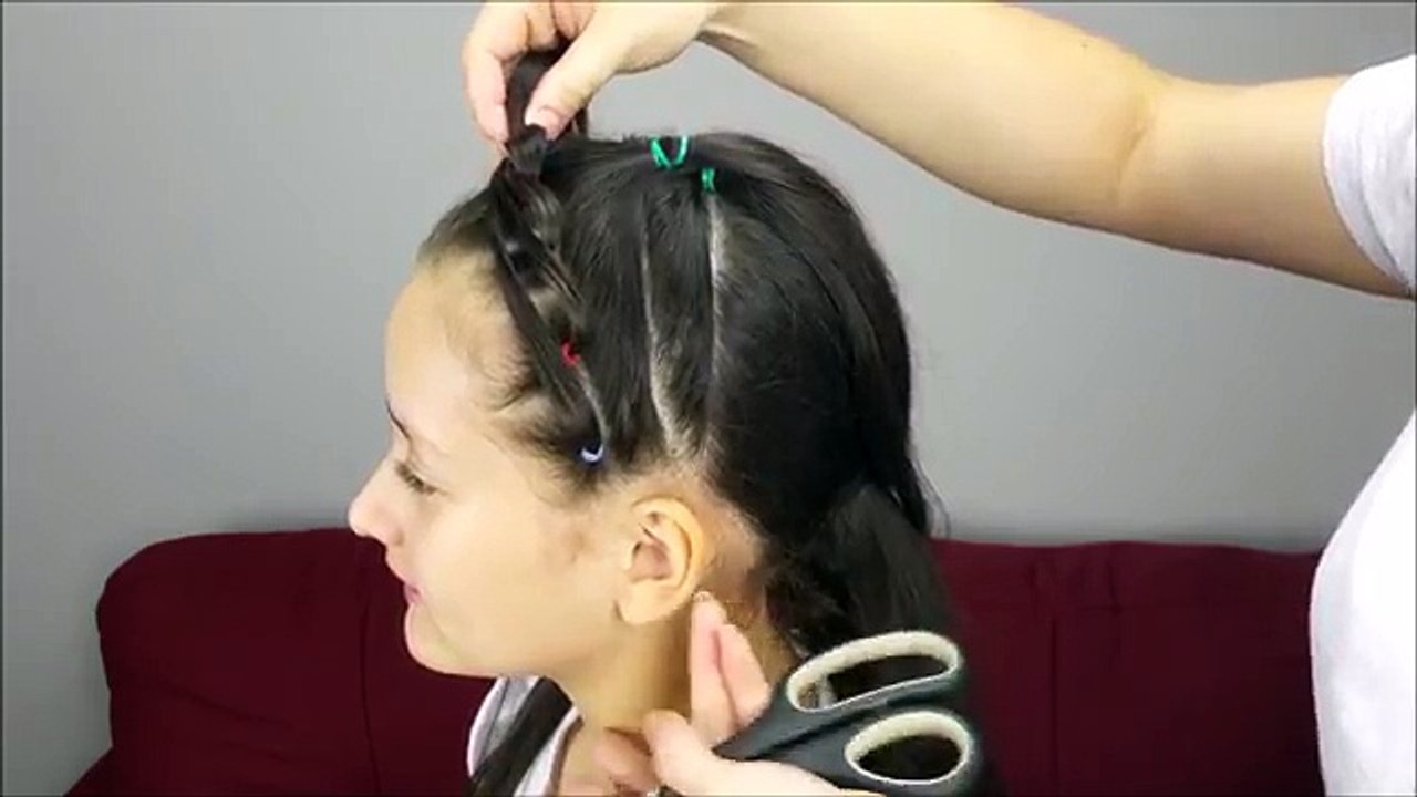 Bandes tresser tressé élastique coiffures tirer par le biais 3d |