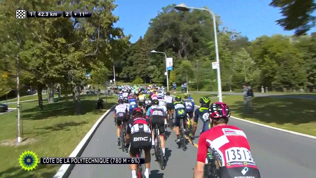 GPCQM 2017 - MTL - La tête se fait rattraper par le peloton.