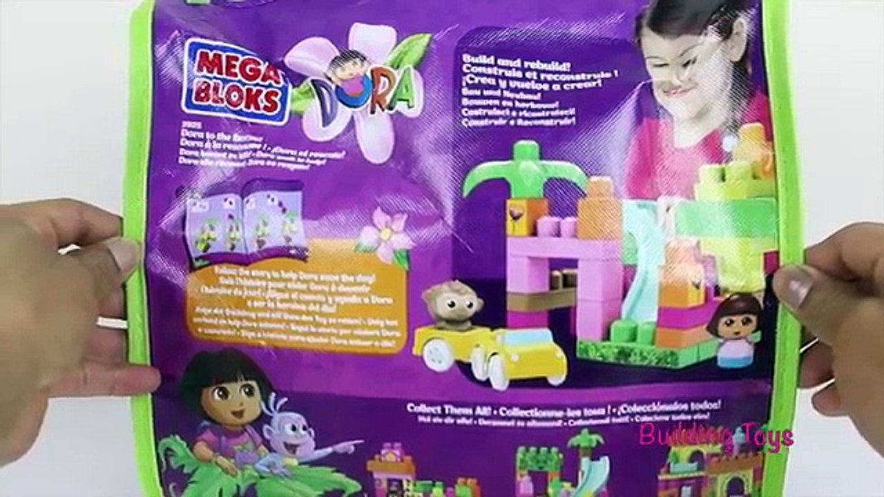 Dora the Explorer to The Rescue Mega Bloks Playset with Play-Doh Animal Shapes!