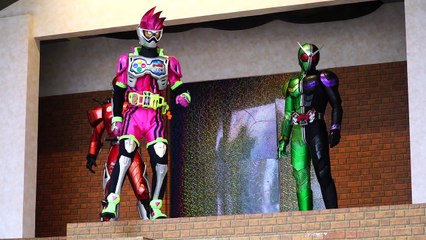 【仮面ライダーエグゼイド】 スペシャルショー 第2話 仮面ライダーWファングジョーカー サイクロンジョーカー アクセル登場 ひらかたパーク Kamen Rider ExAid