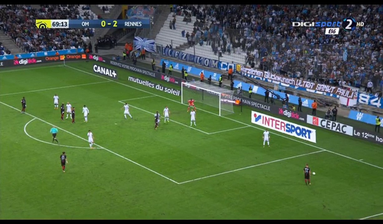Joris Gnagnon Goal HD - Marseille 0-3 Rennes - 10.09.2017