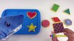 A B C ataque colores pastelitos (cupcakes) come comida para Niños Aprender mascota juego formas tiburón juguetes s