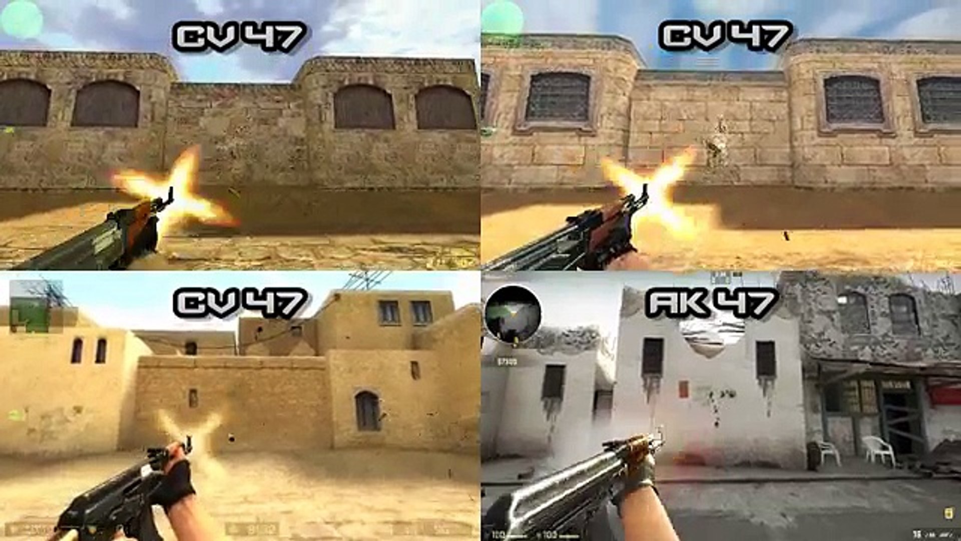 CS 1.6 vs CS: CZ vs CS:S vs CS:GO Graphics DUST2 [HD] - video Dailymotion