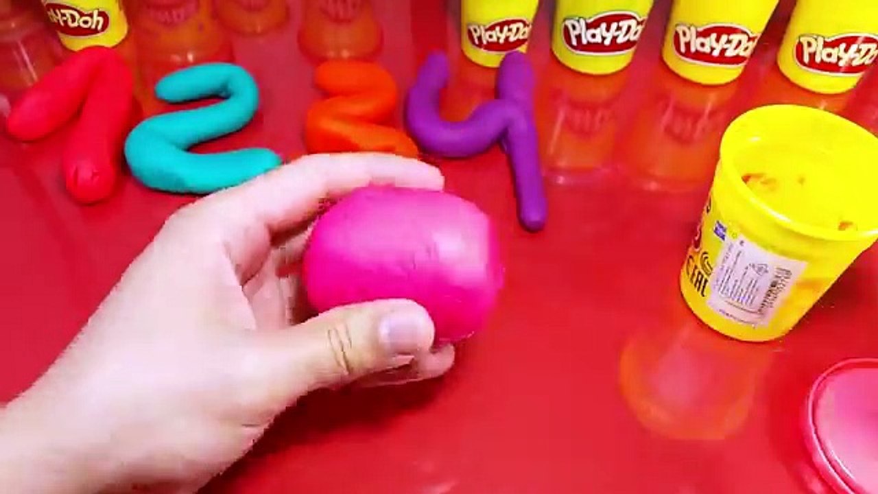 Learn Numbers with Full PLAY DOH 10 Numbers Crafted for Kids Toddlers Kindergarten Prescho