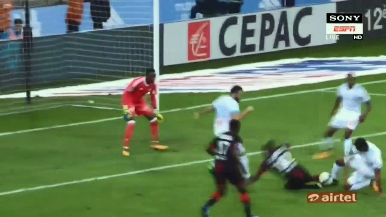 Firmin Ndombe Mubele Penalty Missed HD - Marseille 1-3 Rennes 10.09.2017