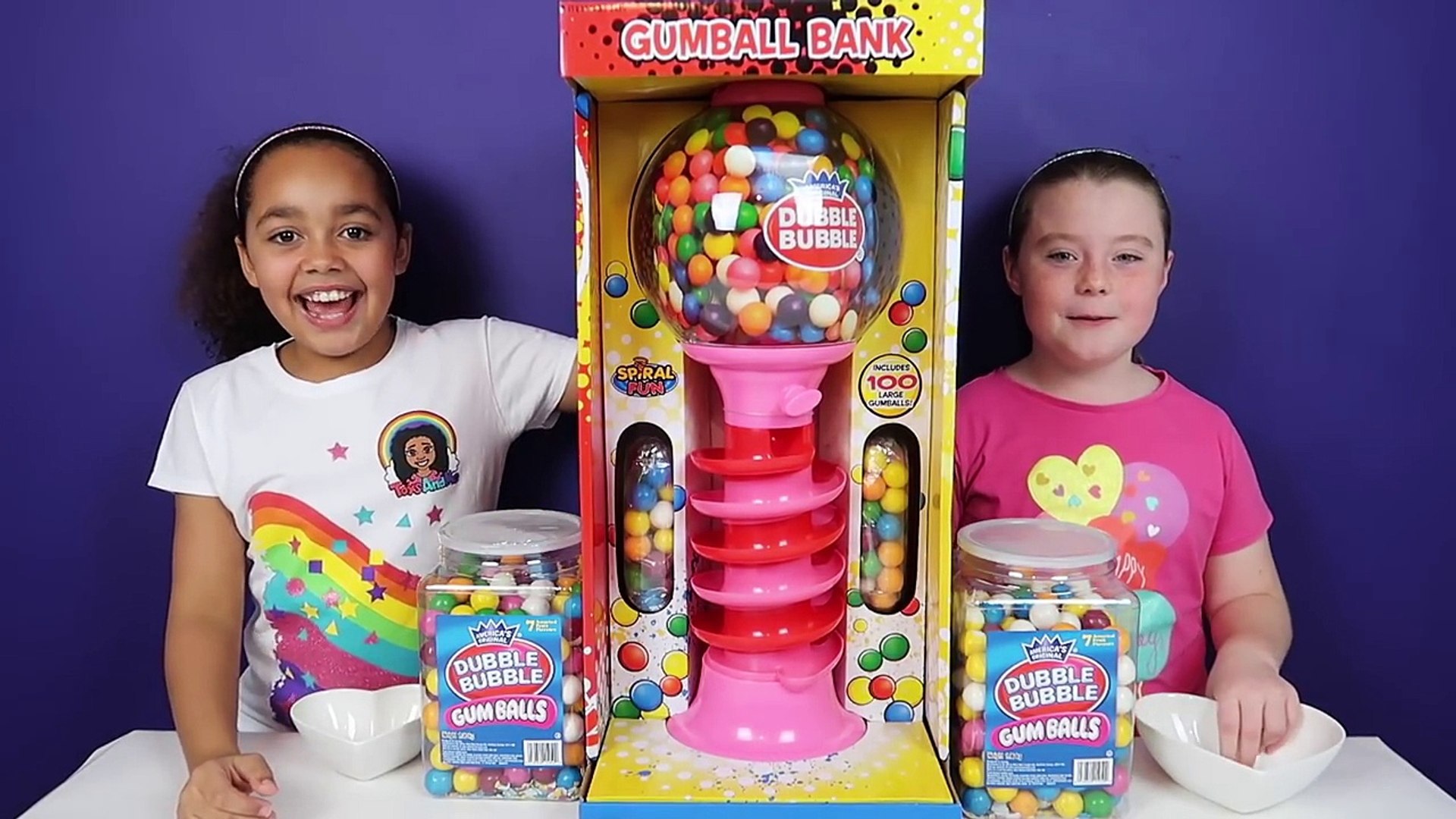 Giant Dubble Bubble Gumball Machine Bubble Gum Challenge SUPER GROSS! -  video Dailymotion