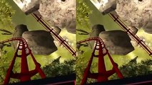 VR roller coaster 3D SBS Google cardboard