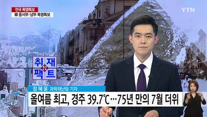 [취재N팩트] 한국 폭염특보, 유럽은 체감 50도...기록으로 보는 더위 / YTN