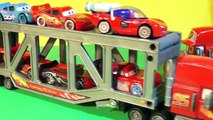 Disney Pixar Cars Mack Transporter With Wolverine Hulk Superman Car Lightning McQueen & Ba