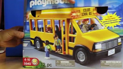 Playmobil City Life! Large Furnished School, School Bus and City Car!