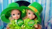 Toddlers Anna and Elsa Celebrate St Patricks Day Leprechaun Gems Pinching and Parades Toys