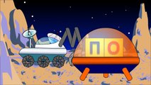 Обучающие мультфильмы для детей от 12 месяцев про космос. Учимся читать по слогам складам. Склад ПО