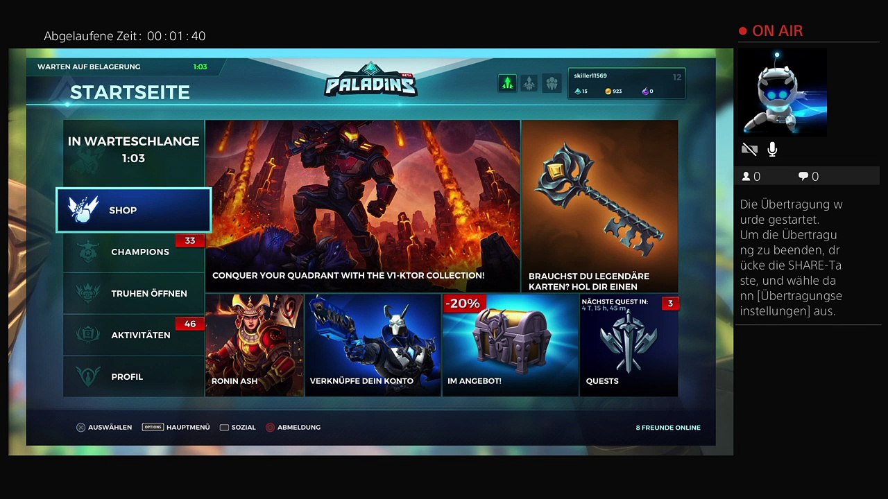 Paladins und rainbow six siege