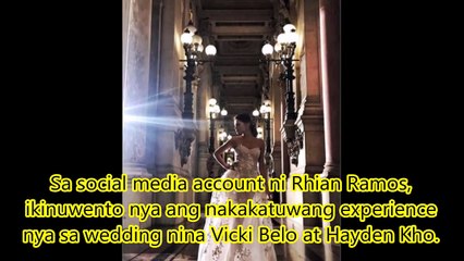RHIAN RAMOS MISTAKEN for a BRIDE at VICKI & HAYDEN KHO Wedding in PARIS!