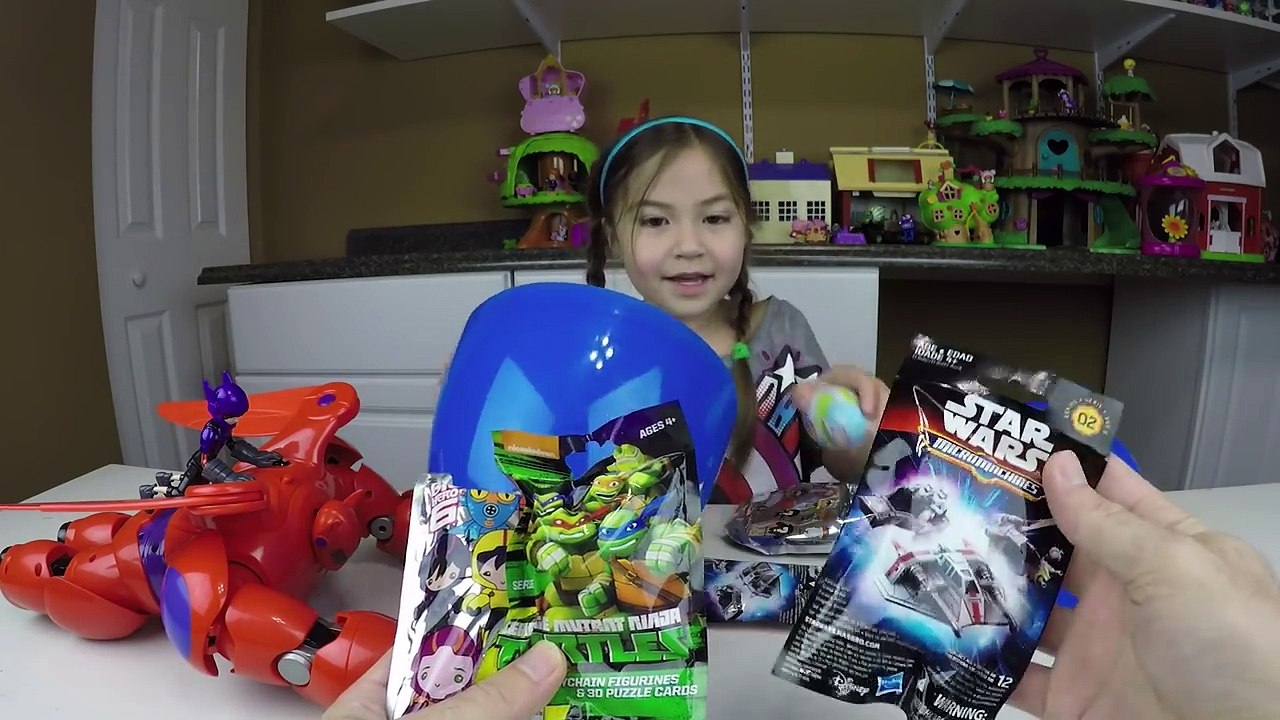 GIANT SURPRISE EGG OPENING BIG HERO 6 Surprise...