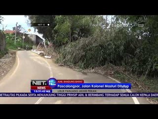 Akses Wisata Lembang Jalan Kolonel Masturi Bandung Barat Masih Ditutup - NET 12