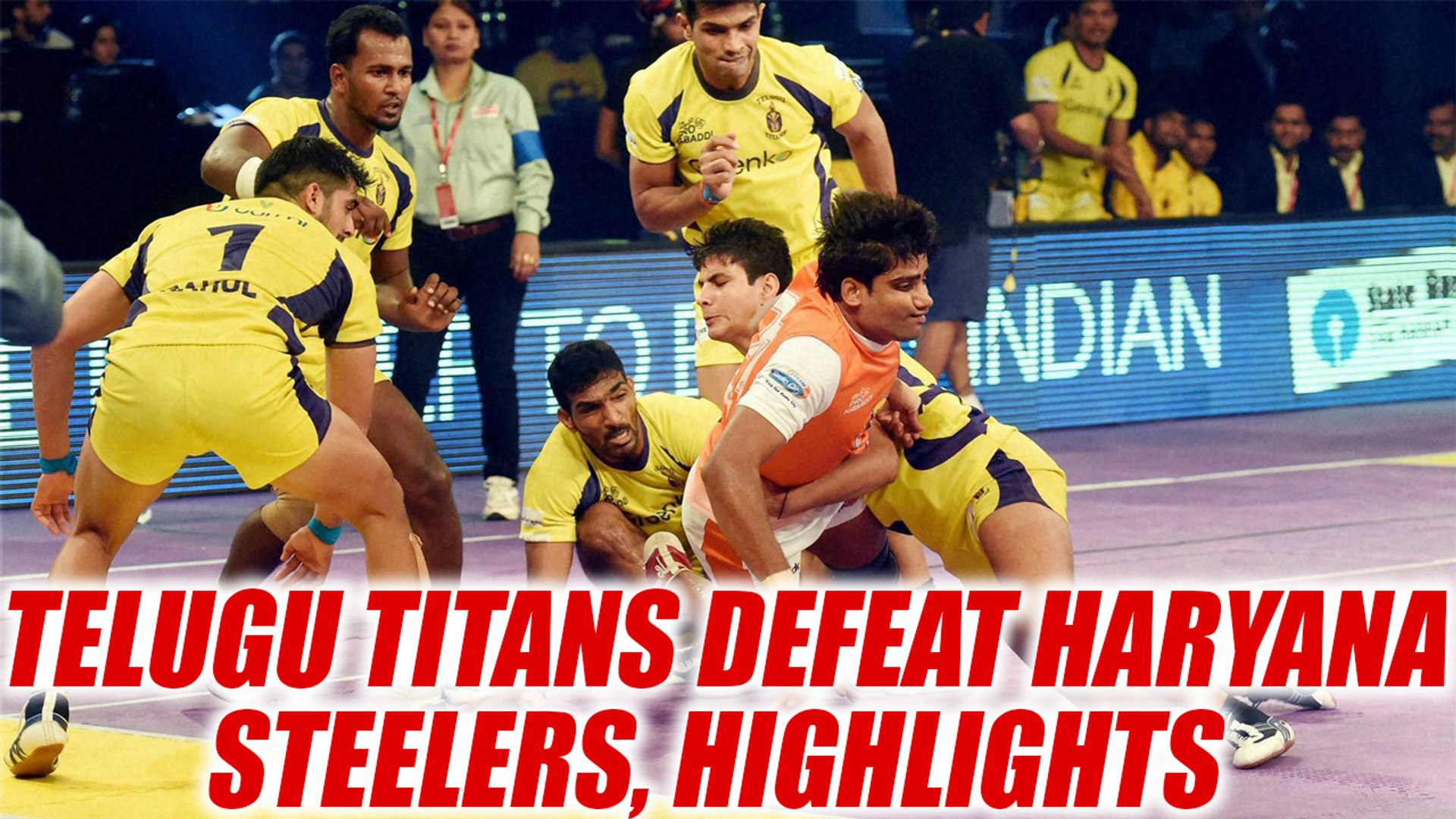 ⁣PKL 2017: Telugu Titans crush Haryana Steelers 37-19, Highlights | Oneindia News
