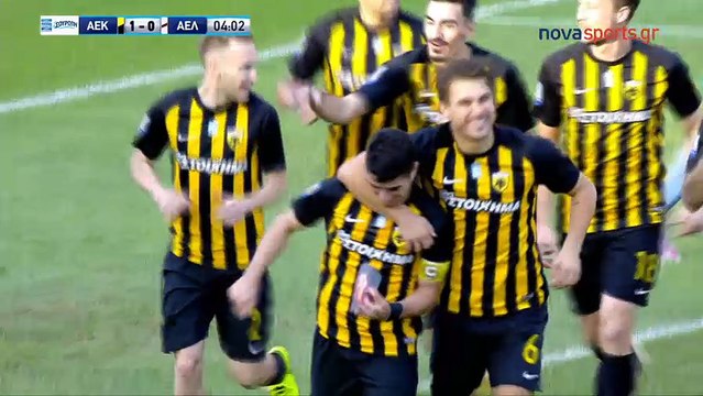 3η ΑΕΚ-ΑΕΛ 4-0 2017-18 Novasports highlights