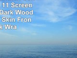 Skinomi TechSkin  Sony Vaio Tap 11 Screen Protector  Dark Wood Full Body Skin  Front