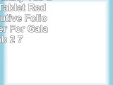 Samsung Galaxy Tab 2 70 7Inch Tablet Red SRX Executive Folio Case  Cover For Galaxy