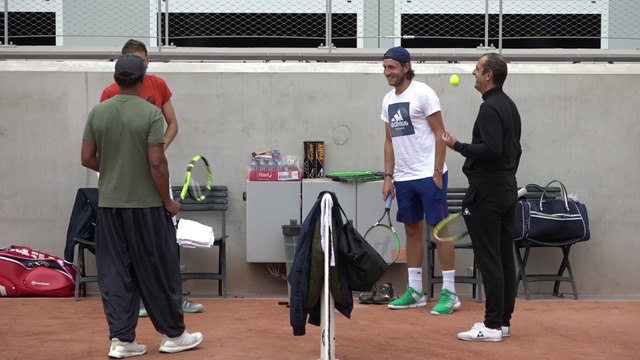 Coupe Davis #FRASRB, minute bleue (1) : prises de marques à 'Roland'