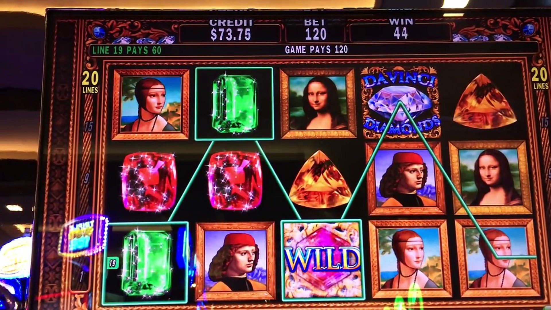 ⁣DaVinci Diamonds $6/MAX ✦Live Play✦ Slot Machine in Las Vegas