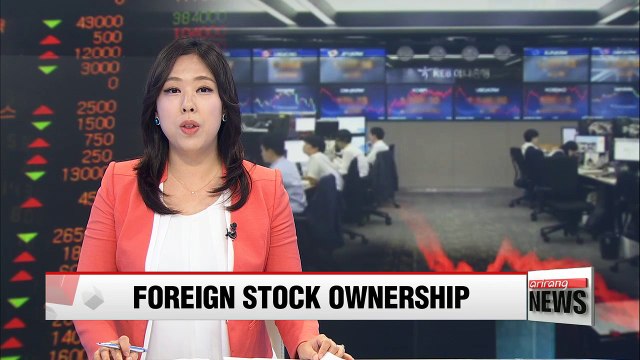 Overseas investors hold 33.9% of total market cap of KOSPI and KOSDAQ
