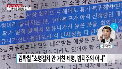 '레밍' 발언 김학철 이번엔 SNS서 논란 / YTN