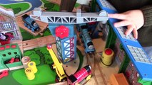 Thomas Train | Thomas and Friends Wood Play Table Sodor Steamworks | Playing with Trains