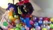 BALLOON POP SURPRISE TOYS CHALLENGE giant ball pit in Huge pool Kinder Egg Disney Cars Toy