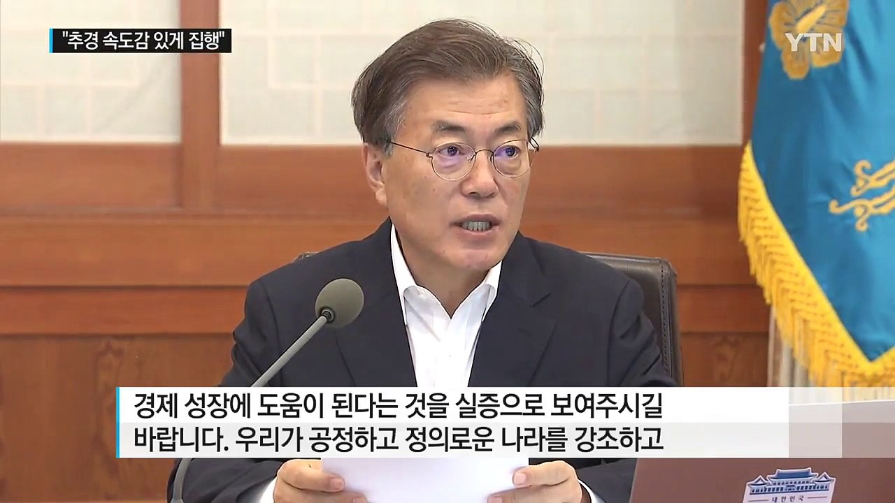 문재인 대통령 "추경 집행 통해 경제효과 실증해야" / YTN