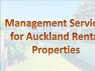 Management Services  for Auckland Rental Properties