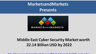 Middle East Cyber Security Market worth 22.14 Billion USD by 2022