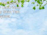 Skinomi TechSkin  Lenovo Miix 2 116 Screen Protector  Dark Wood Full Body Skin Tablet