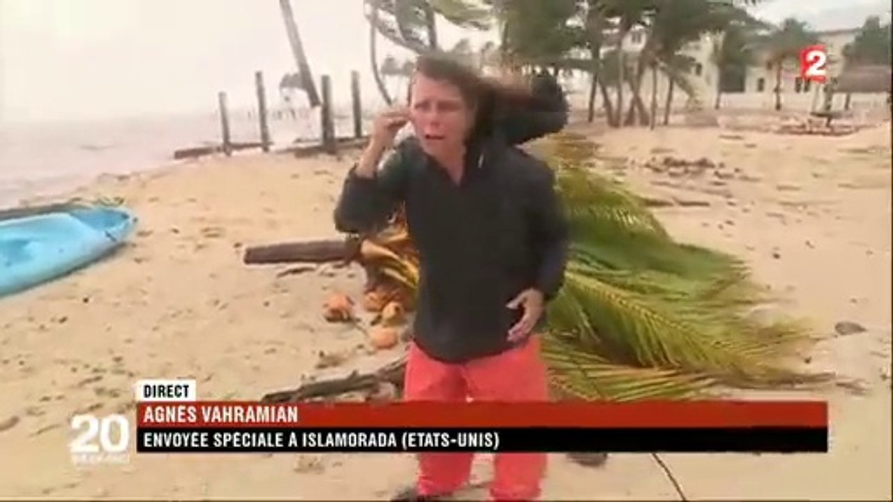 L'incroyable direct d'un journaliste de France 2 en pleine tempête