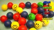 Apprendre couleurs avec visage spongieux des balles amusement apprentissage concours