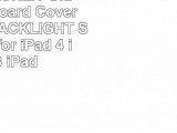 Luvvitt BACKLIT Ultrathin Keyboard Cover 7 COLOR BACKLIGHT SETTINGS for iPad 4  iPad 3