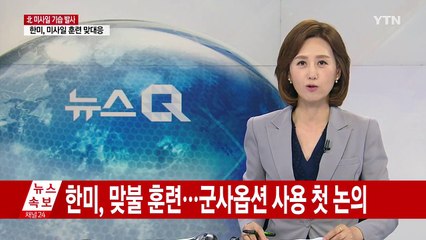 한미, 맞불 미사일 훈련...군사옵션 사용 첫 논의 / YTN