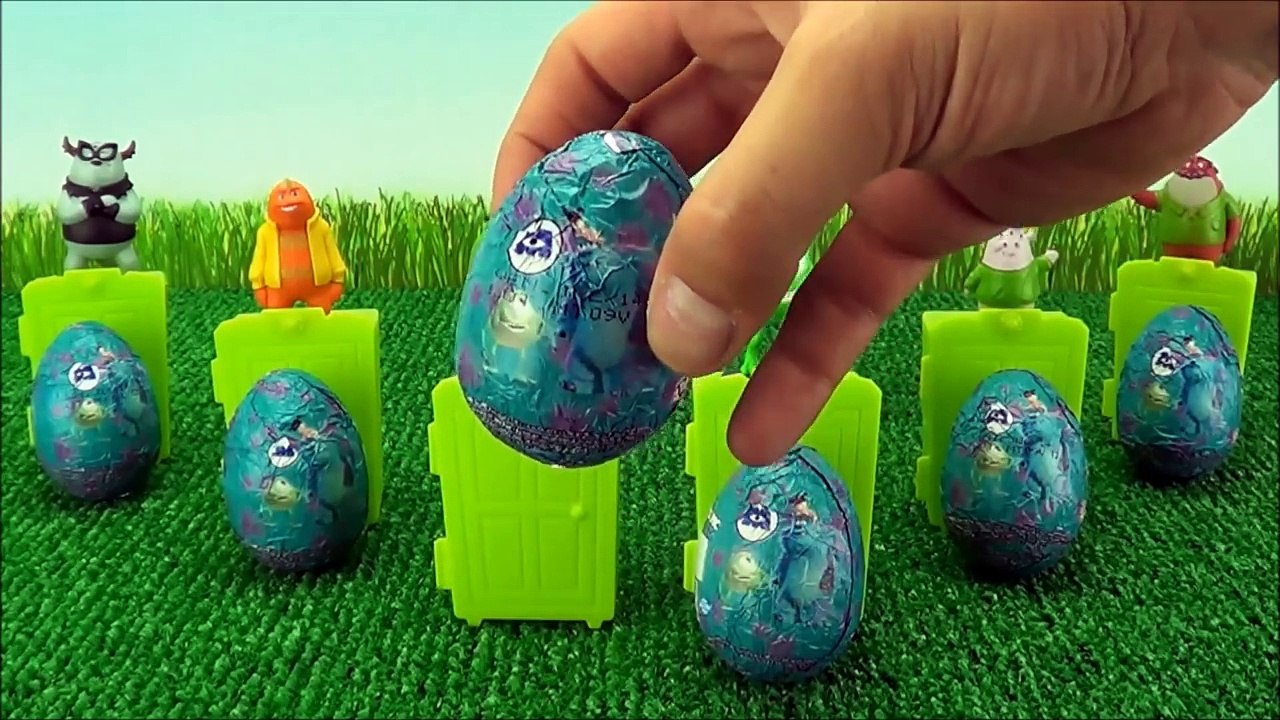 6 Kinder Surprise Eggs - from Monsters University Movie!