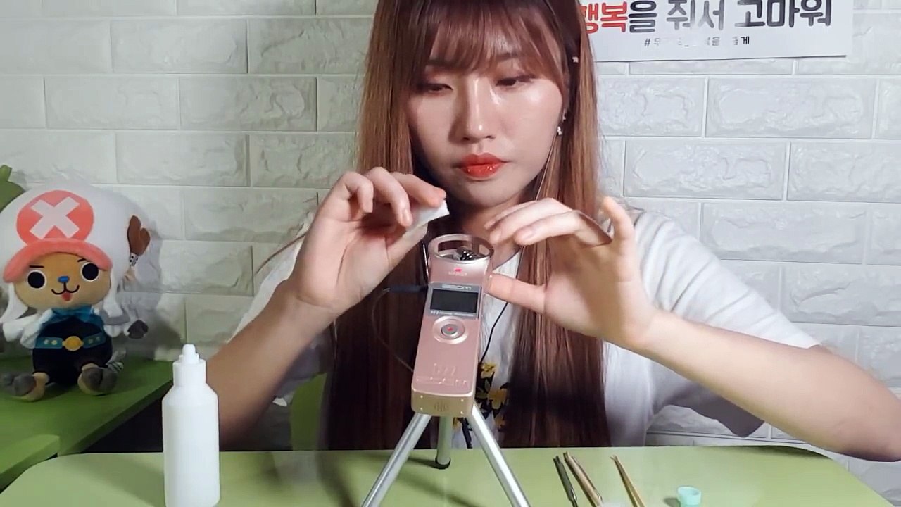 [레블ASMR] 솜털귀이개 나무귀이개 이어클리닝 | zoomh1| ear swab ear cleaning