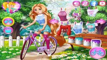 Y otoño beldad Bicicleta ropa Vestido moda para gramo Juegos princesa paseo hasta Rapunzel de Disney