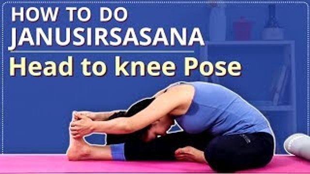 How To Do Head To Knee Pose | JANU SIRSASANA FOR BEGINNERS | Simple Yoga Lessons | YOGA VIDEO