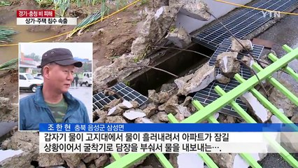 보름 만에 또 폭우...충북 북부 지역 침수 피해 / YTN