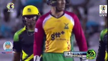 Magnificient Hatrick By Rashid Khan In CPL 2017 - Sep 7 JT vs GAW Qualifier 2 - W W W